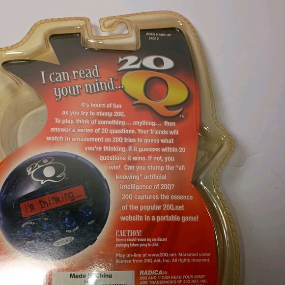 Radica 20Q 20 Questions Version Electronic Game Red Factory Sealed 2003 - Picture 14 of 16